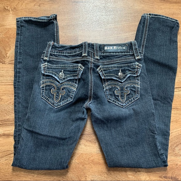 Rock Revival Debbie Straight Jeans Size 27 - Picture 2 of 10